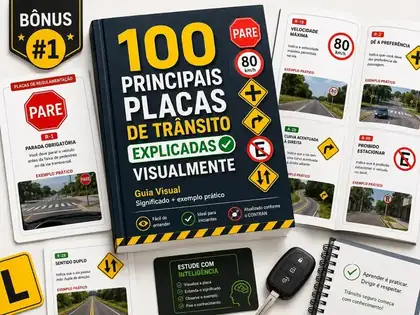 100 Principais Placas de Trânsito Explicadas Visualmente